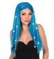Mobile Preview: Perücke Dream Hair Feen mit Haarschmuck in Blau
