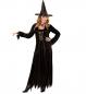 Preview: Schwarze Hexe Damen Kostüm mit Kleid, Gürtel