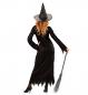 Preview: Schwarze Hexe Damen Kostüm mit Kleid, Gürtel