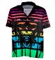 Preview: 80er Miami Style Hemd mit Palmendruck