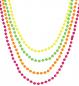 Preview: 4 Neon Farbende Perlenketten als Set