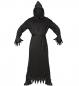 Mobile Preview: Reaper Kostüm mit Robe mit Kapuze und Maske unsichtbares Gesicht, Gürtel
