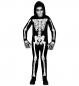 Mobile Preview: Skelett Kostüm mit Overall mit Kapuze