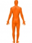 Mobile Preview: Morphsuit Orange mit Bauchtasche verdecktem Hosenschlitz