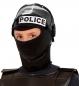 Preview: Polizei Einsatz Helm aus Hart Plastik Schwarz