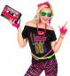 Preview: 80er Jahre Mode Accessoires Neon Pink Set