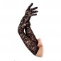 Mobile Preview: Lange Handschuhe mit Spitze Blumen Muster