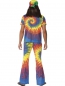 Preview: Hippie Kostüm Rainbow-Man