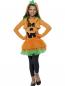 Preview: Kürbis Halloween-Kinder-Kostüm orange-schwarz