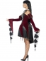 Mobile Preview: Venezianischer Harlekin Damenkostüm rot-schwarz-weiss