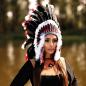 Preview: Indianer Federschmuck Apachen Häuptling