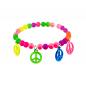 Preview: Armband Hippie Neon Peace