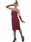 Preview: 20er Jahre Carla Flapper Kostüm rot langer Dress