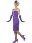 Mobile Preview: 20er Jahre Carla Flapper Kostüm violett