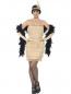 Preview: 20er Jahre Marta Flapper Kostüm gold kurzer Dress