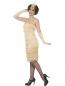 Preview: 20er Jahre Marta Flapper Kostüm gold langes Dress