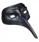 Mobile Preview: Schwarze Venezianische Maske Pestdoktor