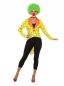 Mobile Preview: Bunte Clown Frack Jacke, Damen, Gelb