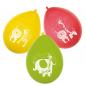 Preview: 6 Latex Ballons Safari zweiseitig 25 cm