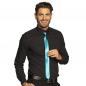 Mobile Preview: Krawatte Schlips 50cm Neon Blau Seidenmatt