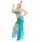 Preview: Mermaid Meerjungfrau Damen Kostüm Kleid mit Perlenhalskette, Haarreif mit Perlen