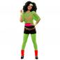 Mobile Preview: 80er Neon Hot Pants Shorts in Schwarz