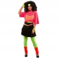 Mobile Preview: 80er Neon Ra-Ra Rock in Neon Pink