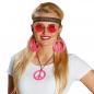 Mobile Preview: Happy Hippie Set pink 4 tlg. für Damen