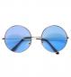 Preview: Hippie Brille mit blauen Gläsern