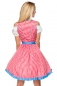 Preview: Traditionelles Karodirndl Rot Blau Weiss