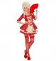 Preview: Rote Barock Königin mit Kleid, Unterrock, Netzstrümpfe