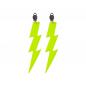 Preview: 80's Neon Ohrringe Blitz in Neon Gelb