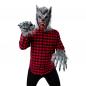 Preview: Deluxe Werewolf Set mit Maske und Handschuhen