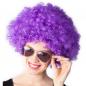 Preview: Violette lockige Afro Perücke