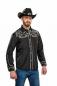 Mobile Preview: Cowboyhemd für Herren Western schwarz-weiss
