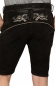 Preview: Stockerpoint Trachten Lederhose mit Gürtel LAURENZ schwarz gespeckt