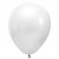 Preview: 100 Stück Luftballons Party-Deko Metallic Weiss 12" 30cm