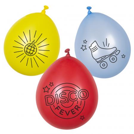 6 Latex Ballons Disco Fever 23cm