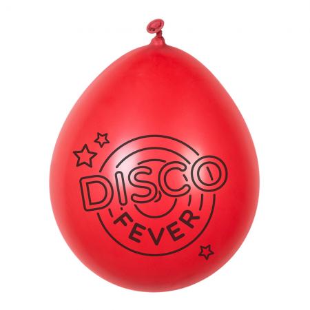 6 Latex Ballons Disco Fever 23cm