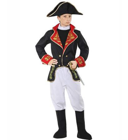 Napoleon Bonaparte Kostüm mit Jacke, Hose, Stiefelüberzieher, Hut