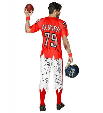 Zombie American Football Spieler Shirt und Hose.