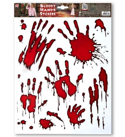 Blutige Hände Sticker Fensterbilder