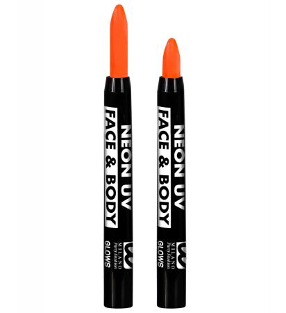 Neon Orange Aqua Schminkstift herausdrehbar