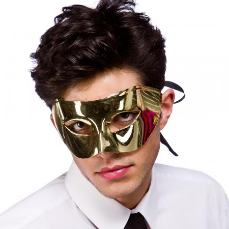 Rimini Augen Maske in Gold