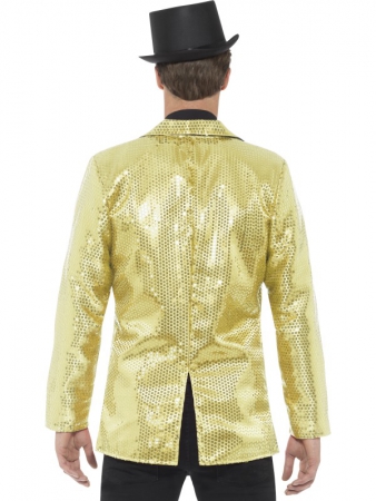 Pailletten Jacke Jacket in Gelb