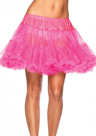 Leg Avenue Halblanger Petticoat Tüll Neon Pink