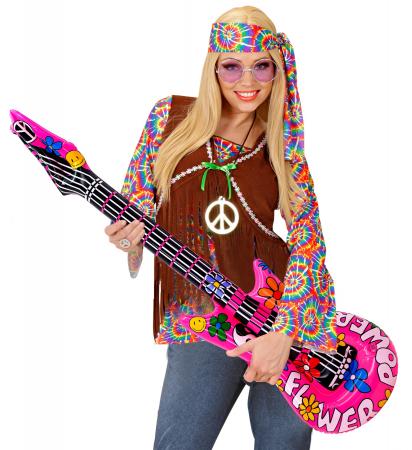aufblasbare Hippie Gitarre 105 cm