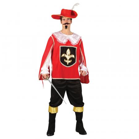 Athos Musketier Kostüm rot