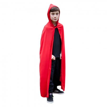 Roter Umhang mit Kapuze Hooded Cape für Kinder