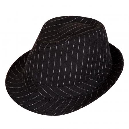 Premium Gangster Hut mit Nadelstreifen